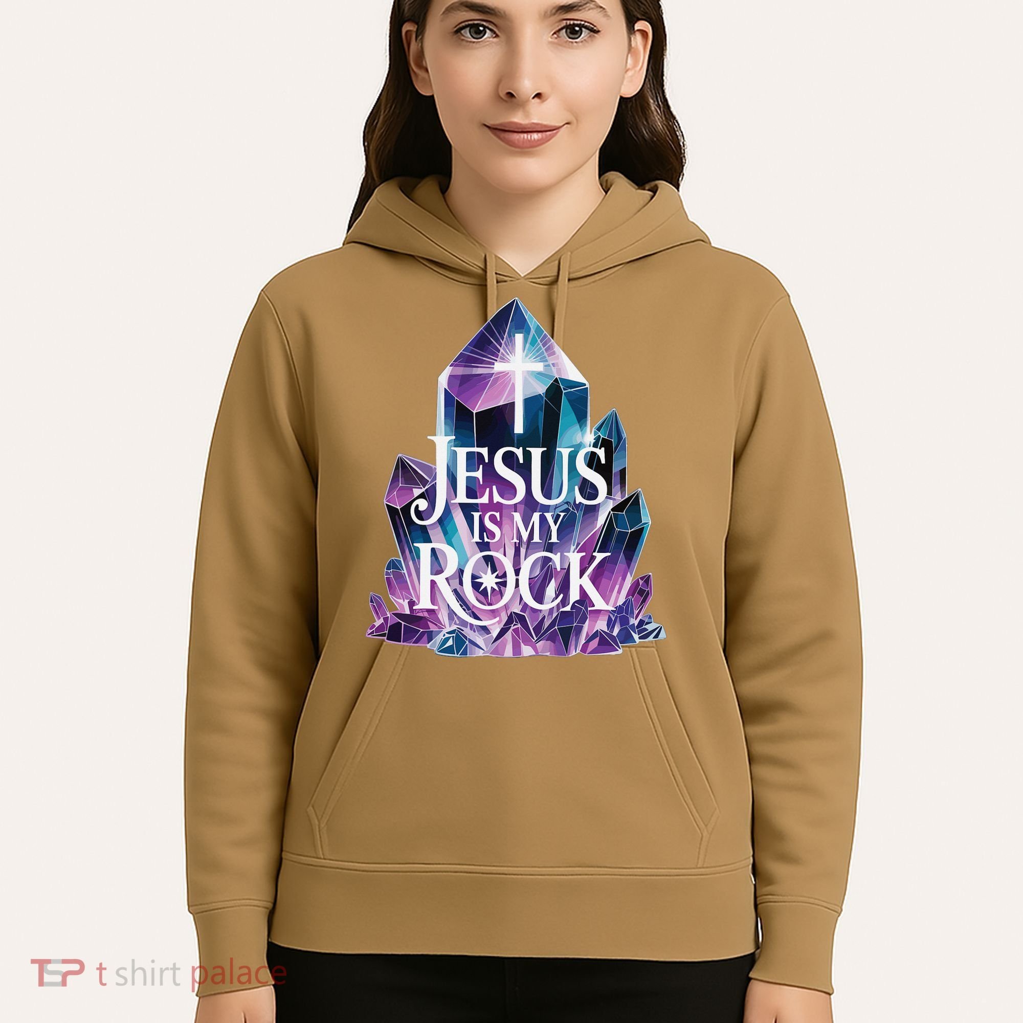 Jesus Is My Rock Religious Christian Biblical Hoodie