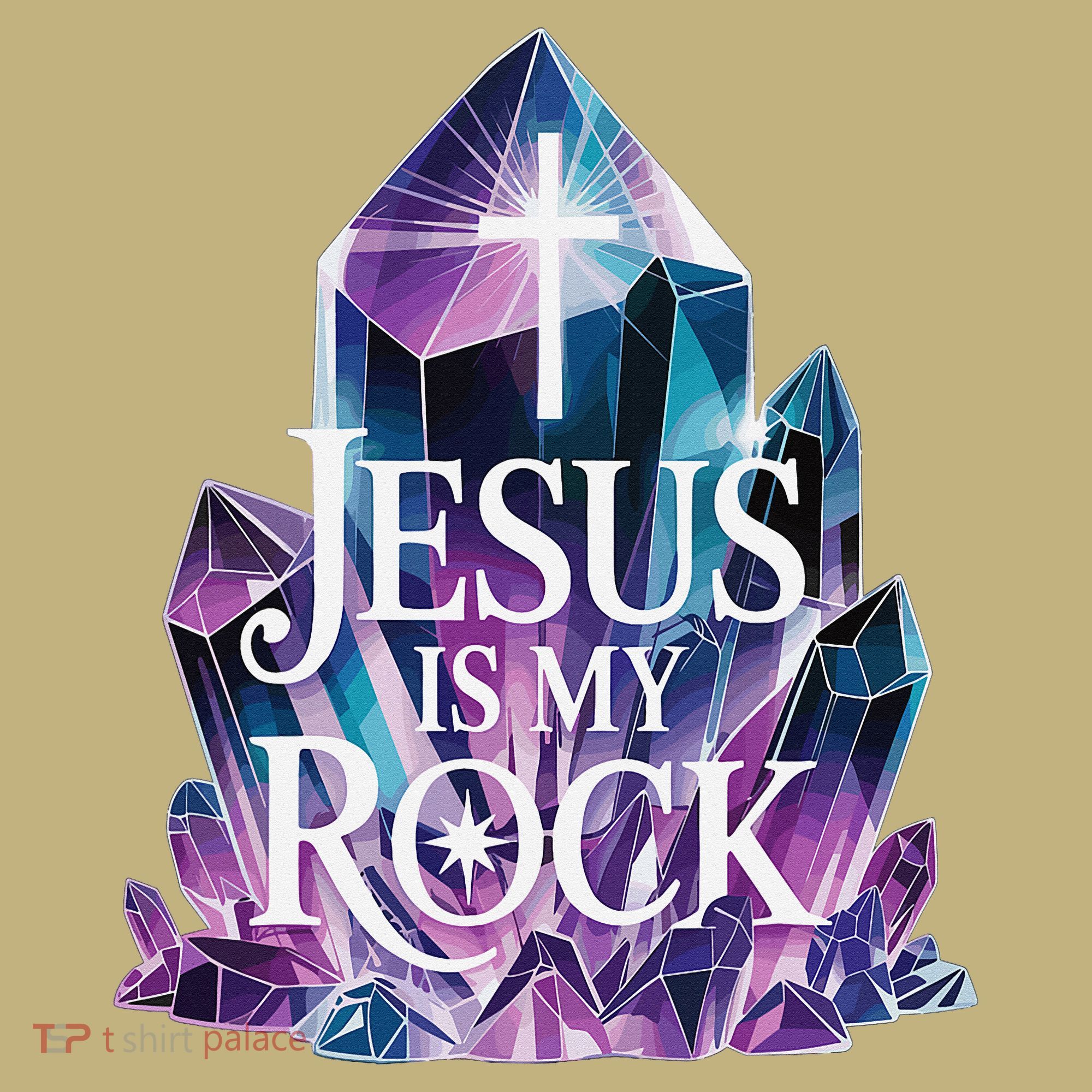 Jesus Is My Rock Religious Christian Biblical Long Sleeve Shirt