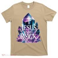 Jesus Is My Rock Religious Christian Biblical T-Shirt thumb 0