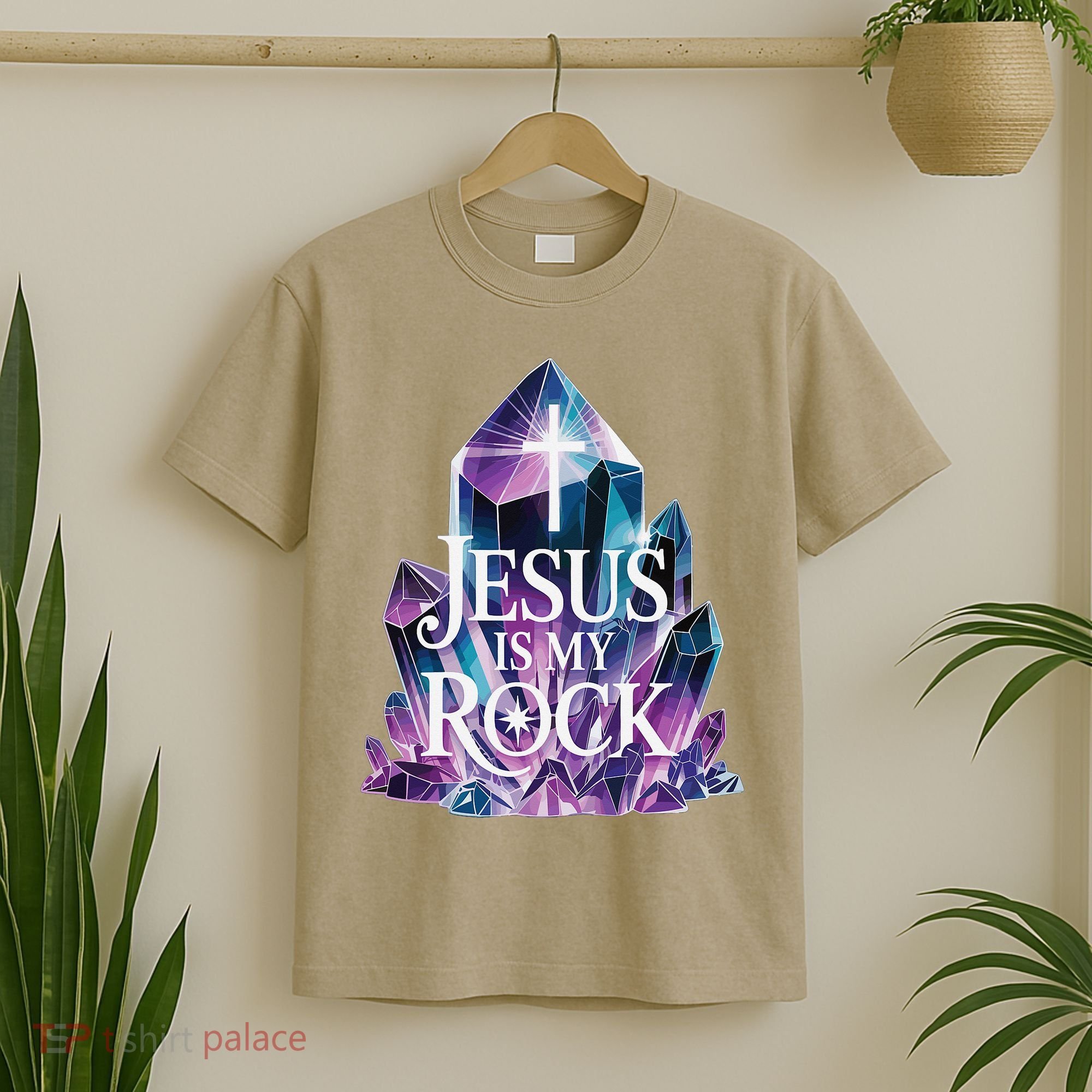 Jesus Is My Rock Religious Christian Biblical T-Shirt