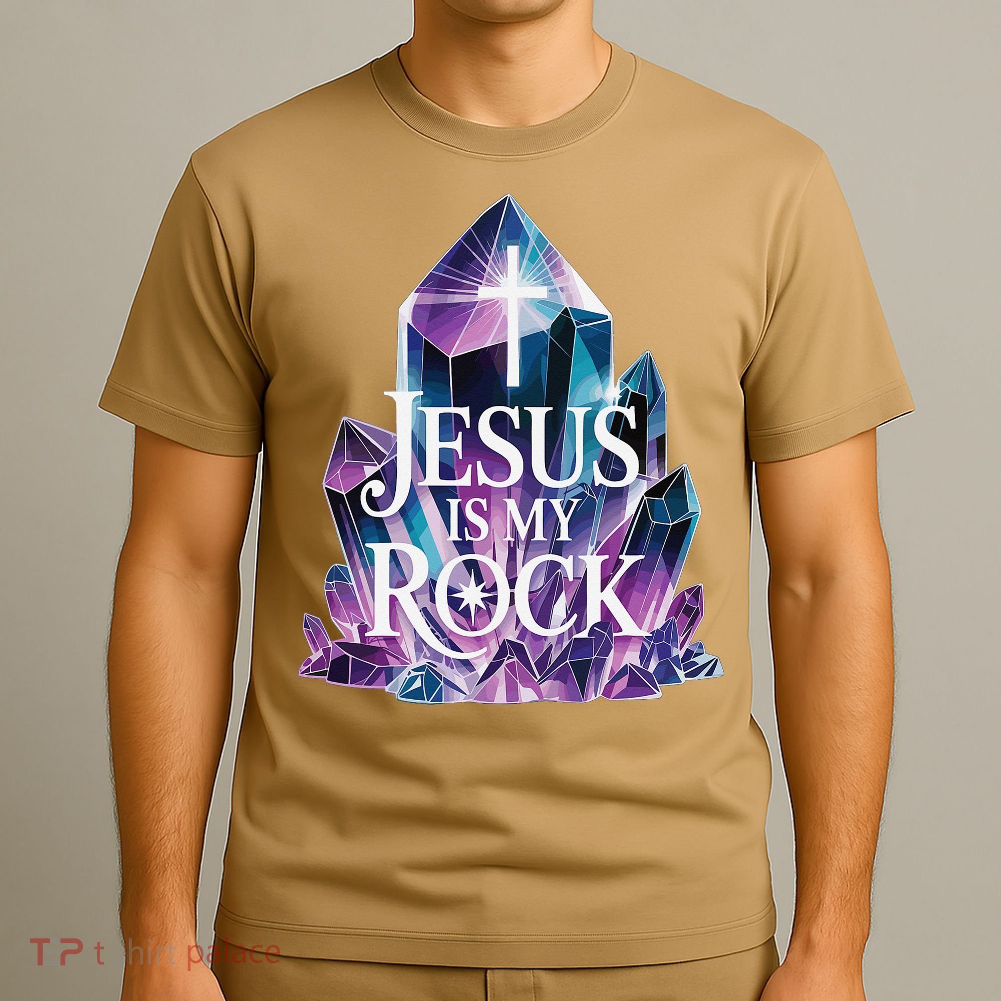 Jesus Is My Rock Religious Christian Biblical T-Shirt