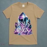 Jesus Is My Rock Religious Christian Biblical T-Shirt thumb 5