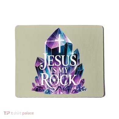 Jesus Is My Rock Religious Christian Biblical Mousepad