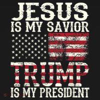 Jesus Is My Savior Trump Is My President 2024 Christian Sweatshirt thumb 3