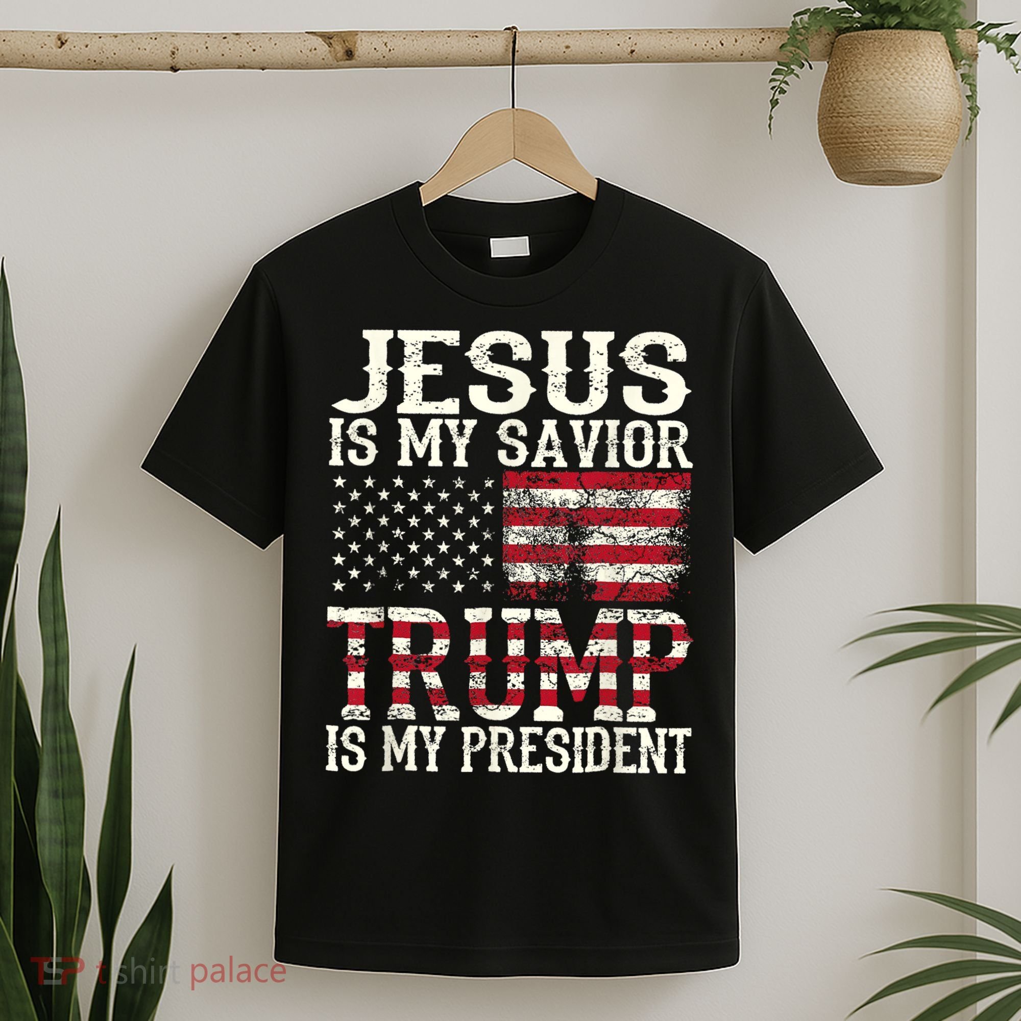 Jesus Is My Savior Trump Is My President 2024 Christian T-Shirt