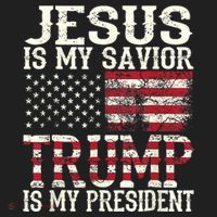 Jesus Is My Savior Trump Is My President 2024 Christian Hat thumb 2