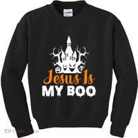Jesus Is My BOO Kids Sweatshirt thumb 0