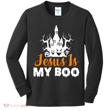 Jesus Is My BOO Kids Long Sleeve Shirt