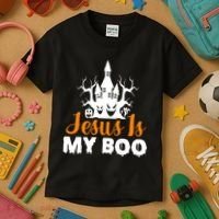 Jesus Is My BOO Kids T-Shirt thumb 3