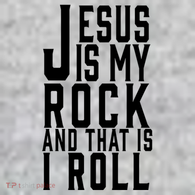 Jesus Is My Rock And Thats How I Roll The Baniff Cuffed Pom Beanie