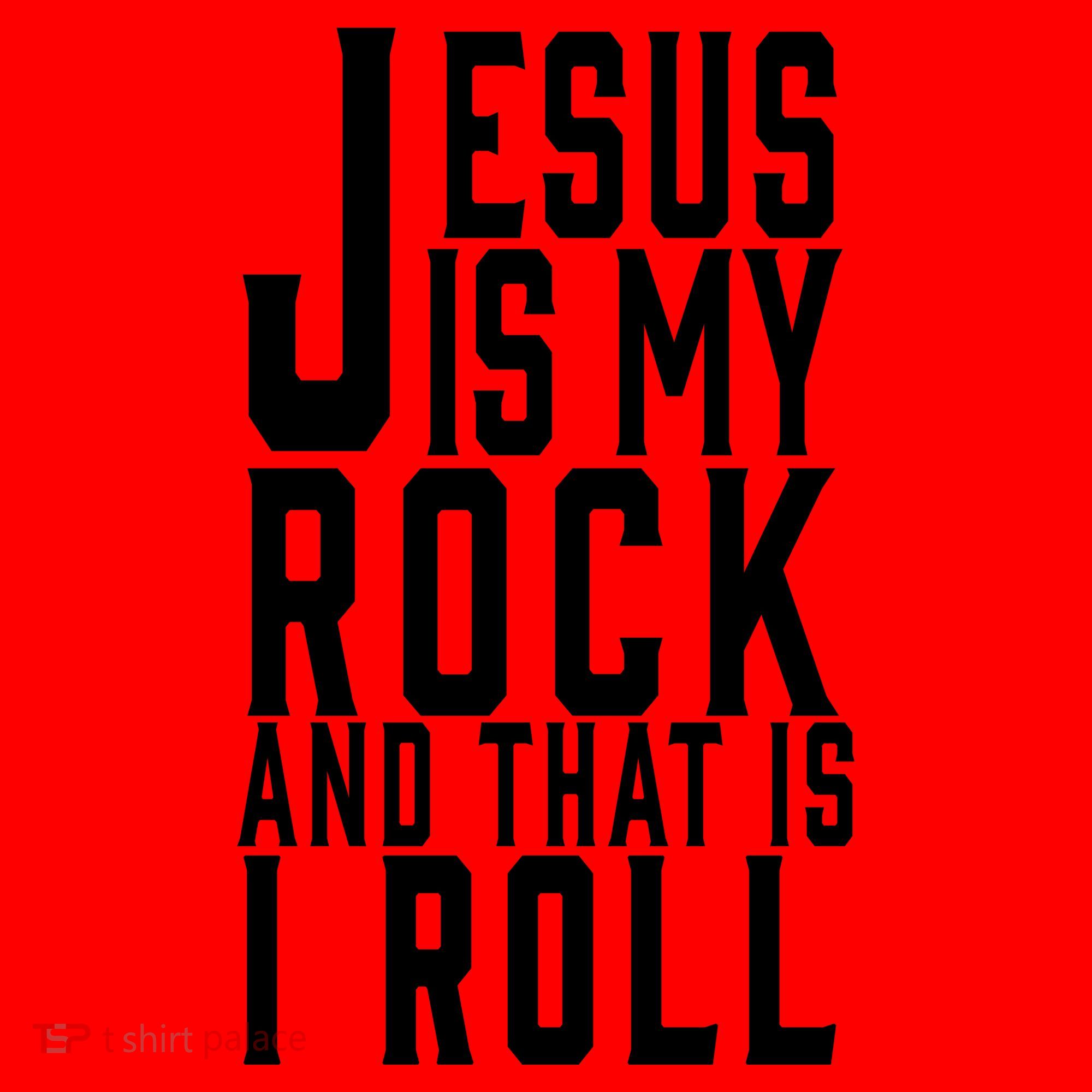 Jesus Is My Rock And Thats How I Roll Santa Hat