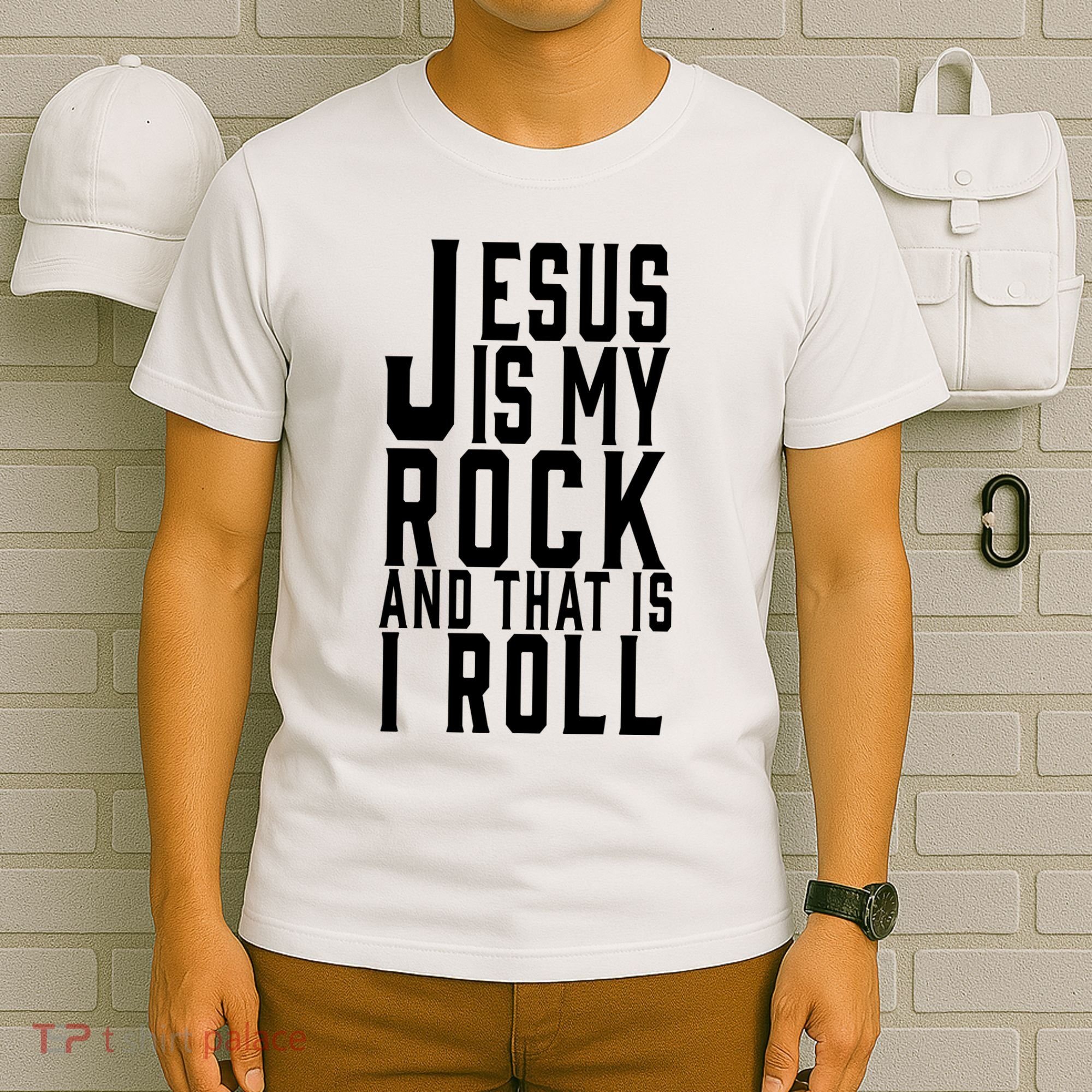 Jesus Is My Rock And Thats How I Roll T-Shirt
