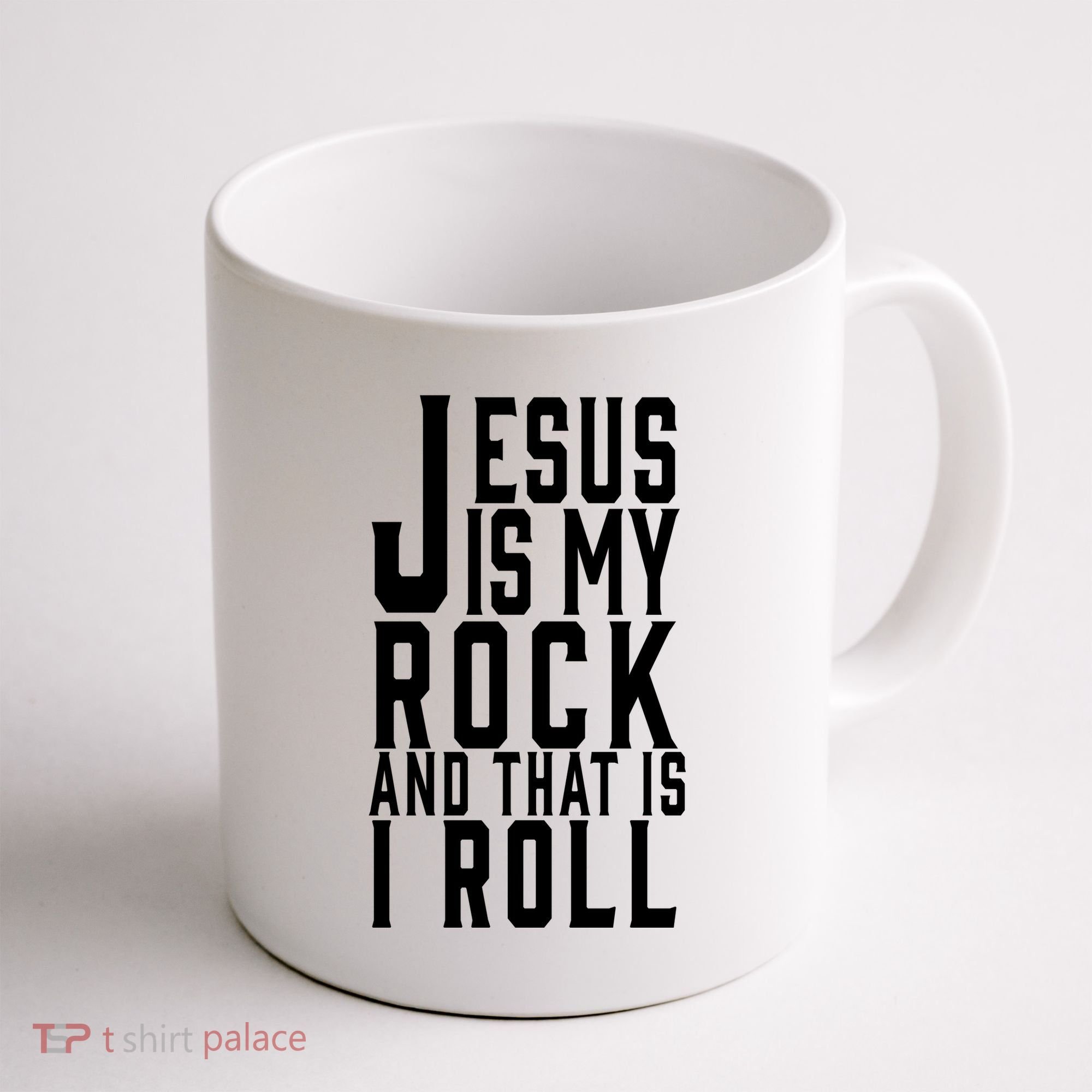 Jesus Is My Rock And Thats How I Roll Coffee Mug