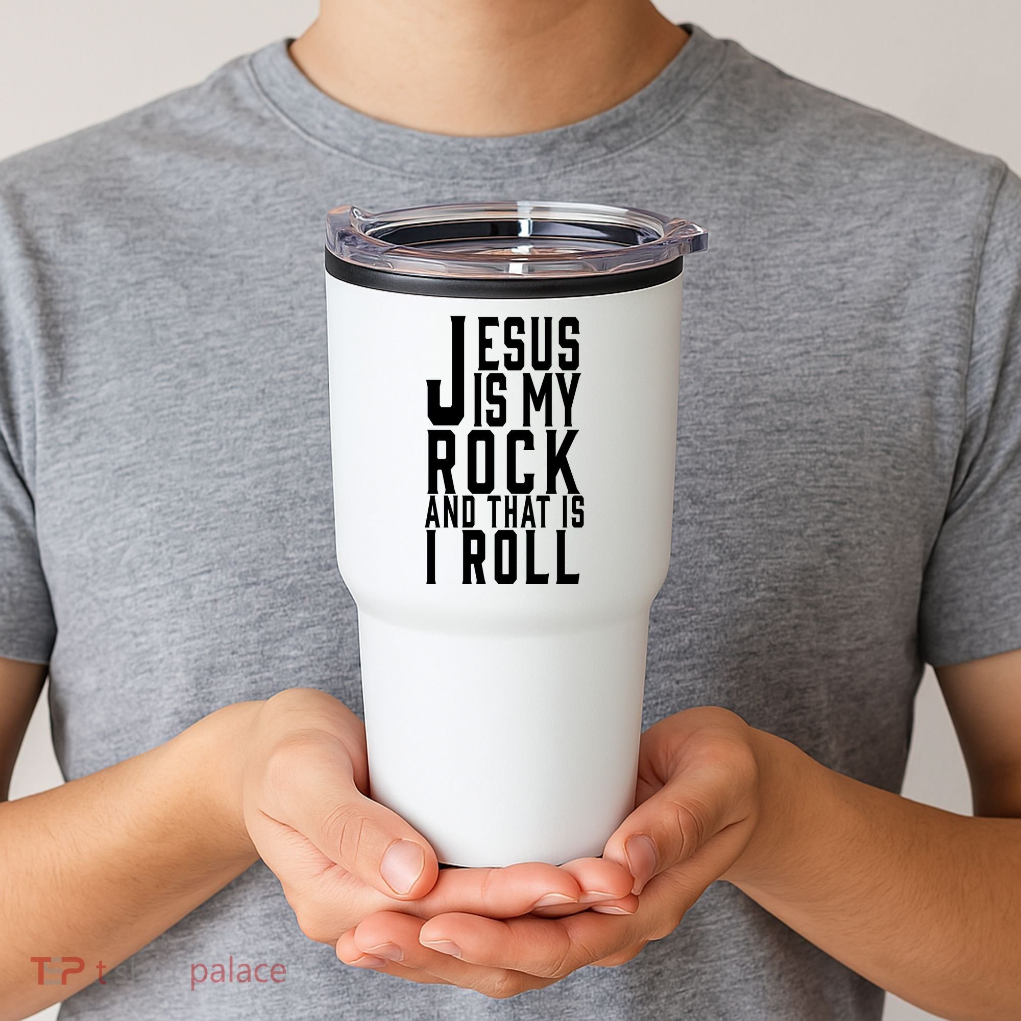 Jesus Is My Rock And Thats How I Roll Tumbler