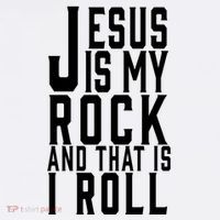 Jesus Is My Rock And Thats How I Roll Ornament thumb 1