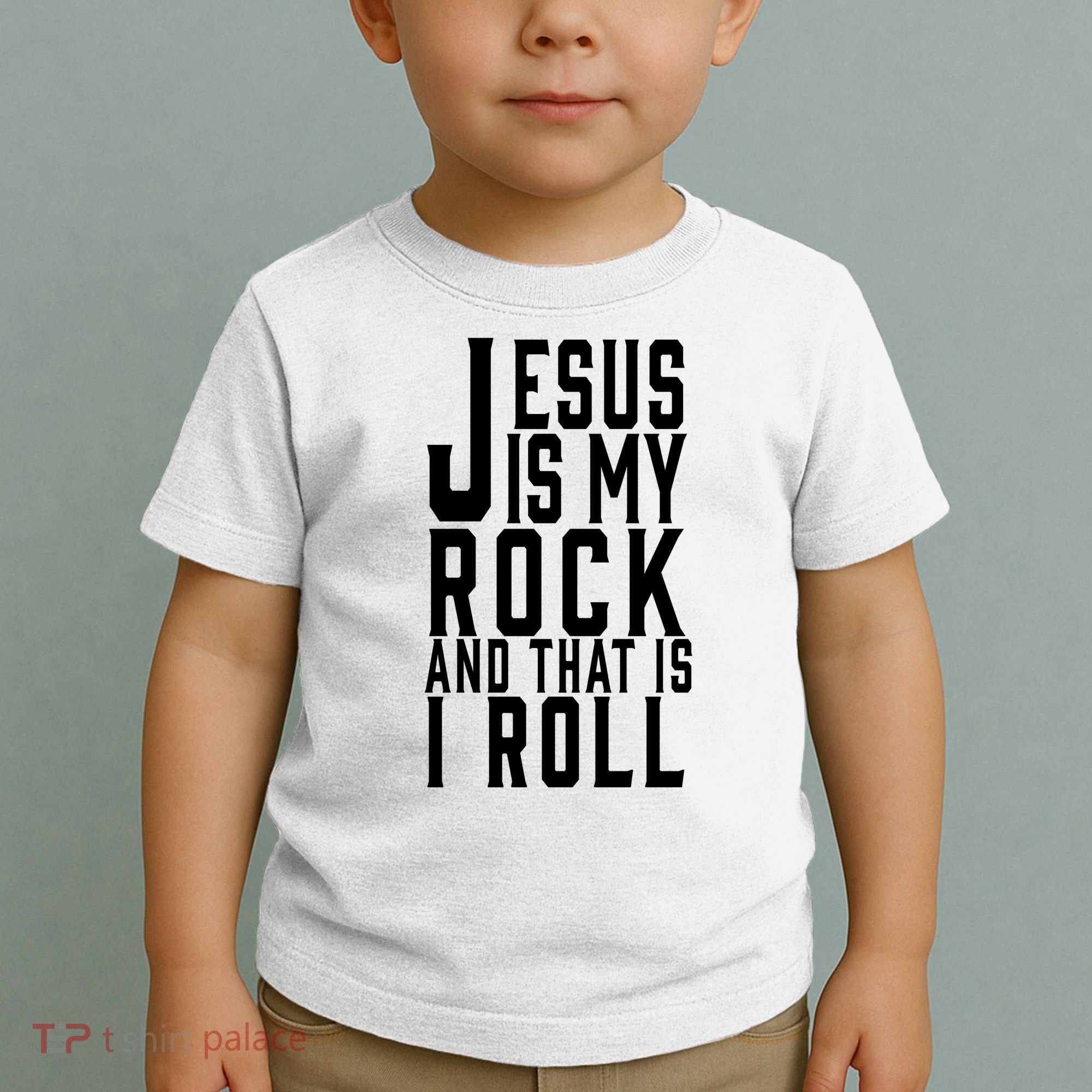 Jesus Is My Rock And Thats How I Roll Toddler T-Shirt