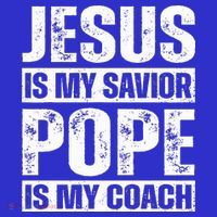 Jesus Is My Savior Pope Is My Coach Christian Women's Tank Top thumb 5