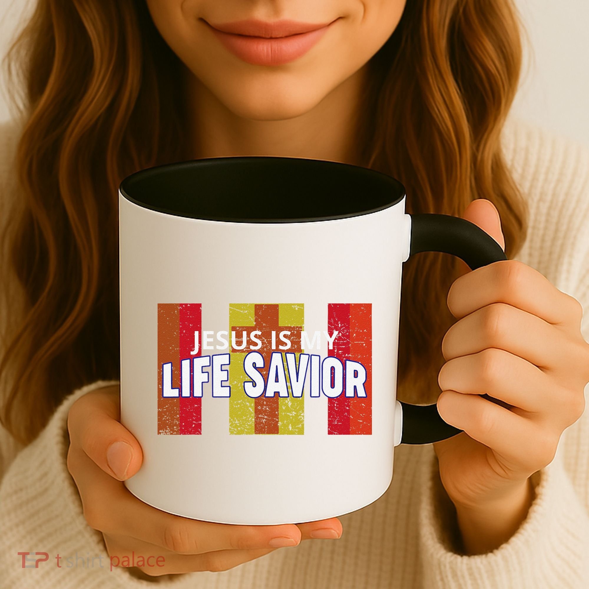 Jesus Is My Life Savior Green Coffee Mug