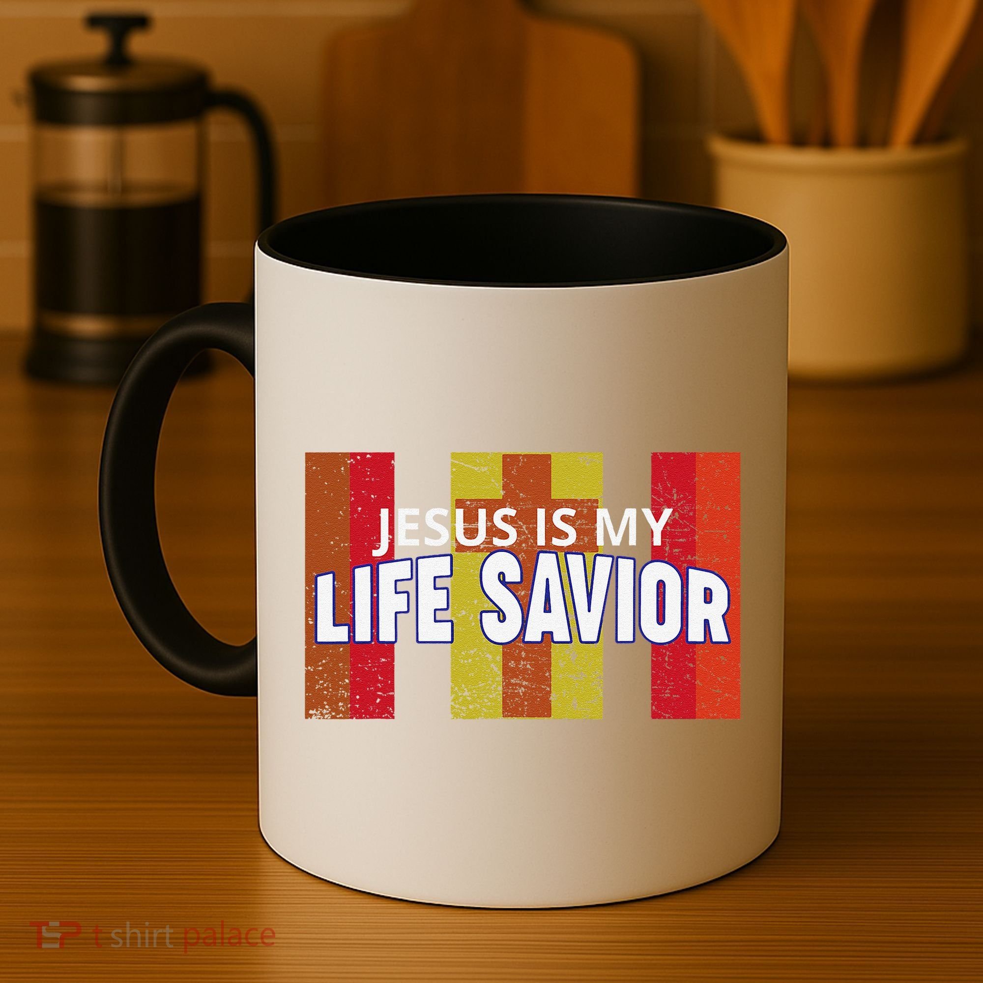 Jesus Is My Life Savior Green Coffee Mug