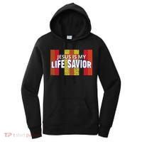 Jesus Is My Life Savior Green Women's Hoodie thumb 0