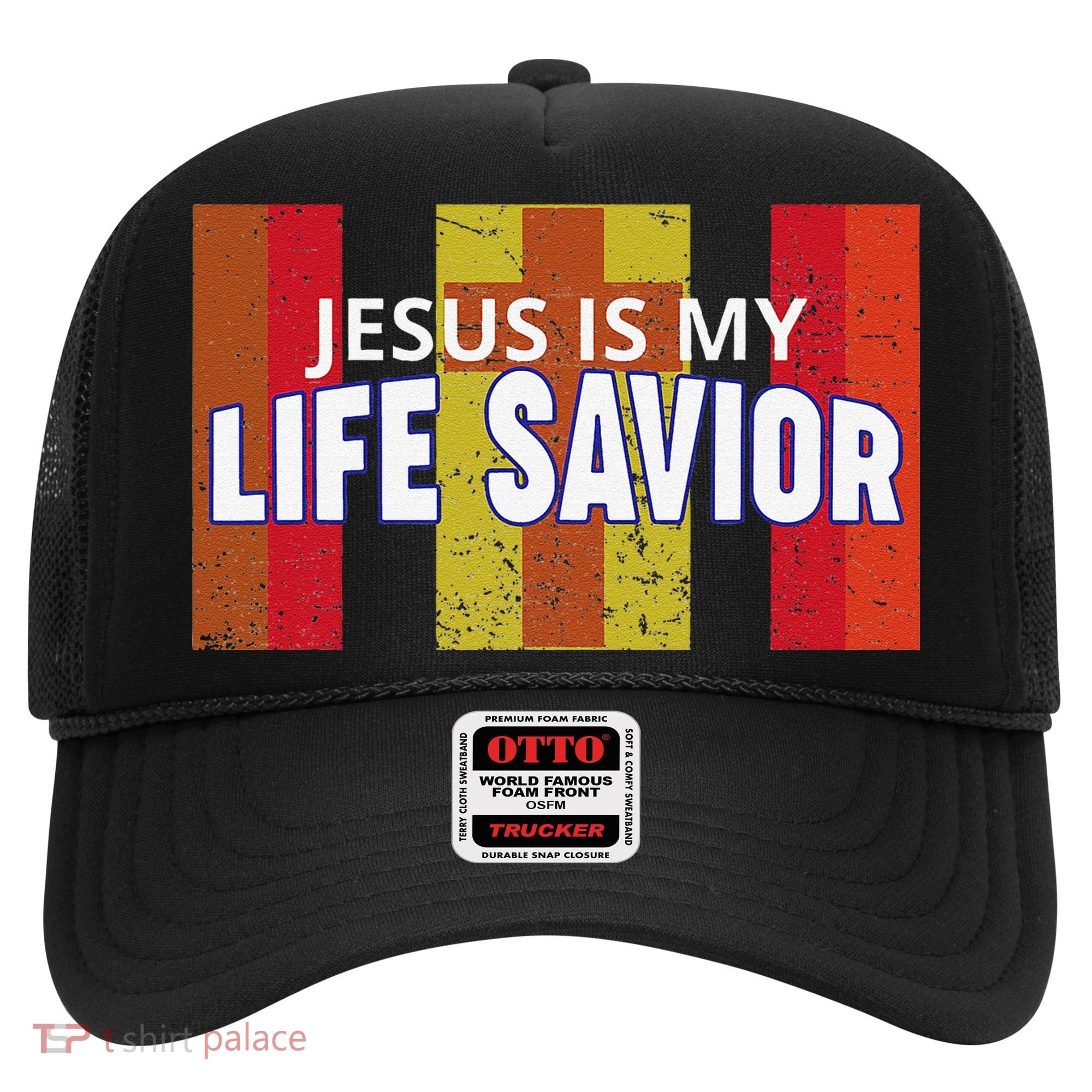 Jesus Is My Life Savior Green Hat