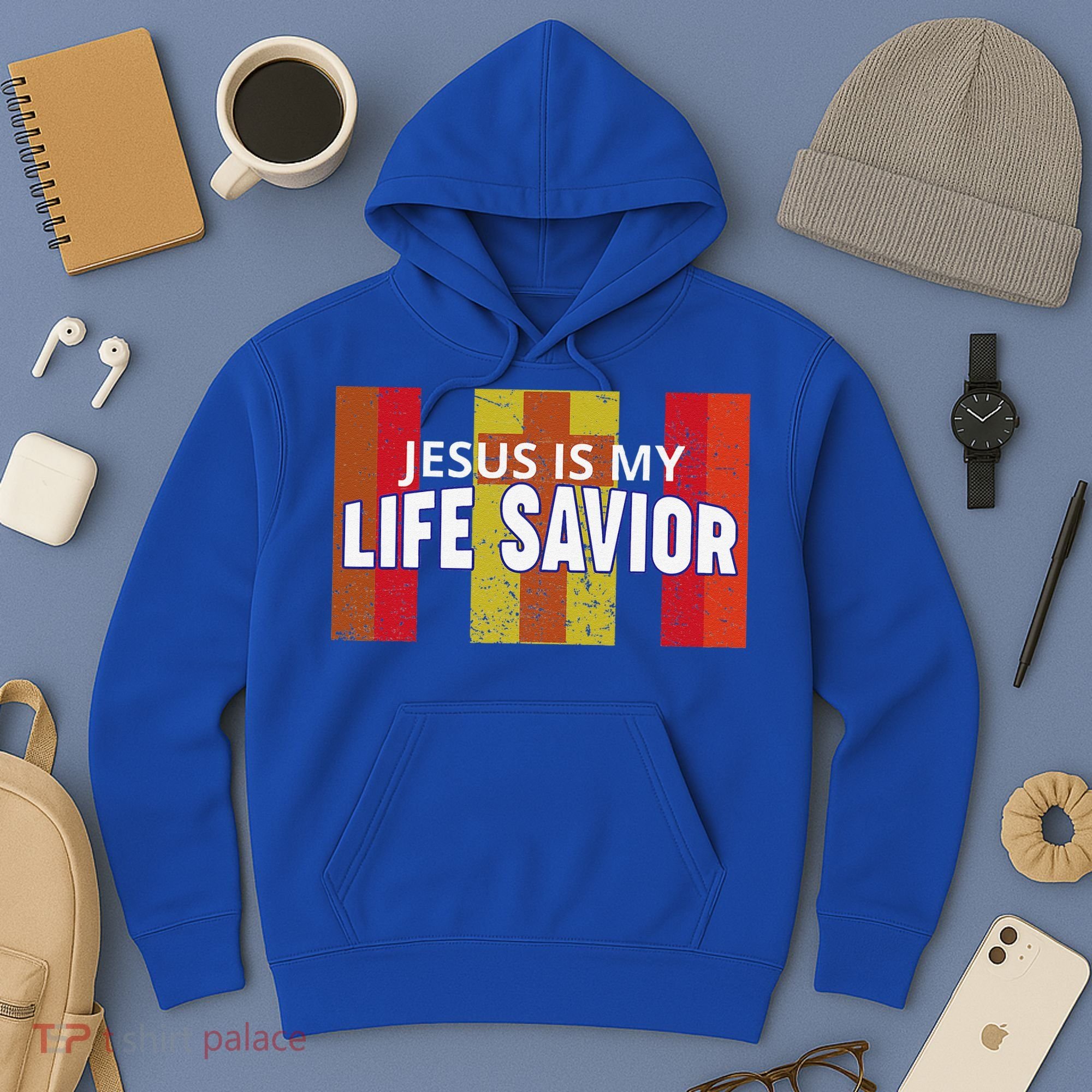 Jesus Is My Life Savior Green Hoodie