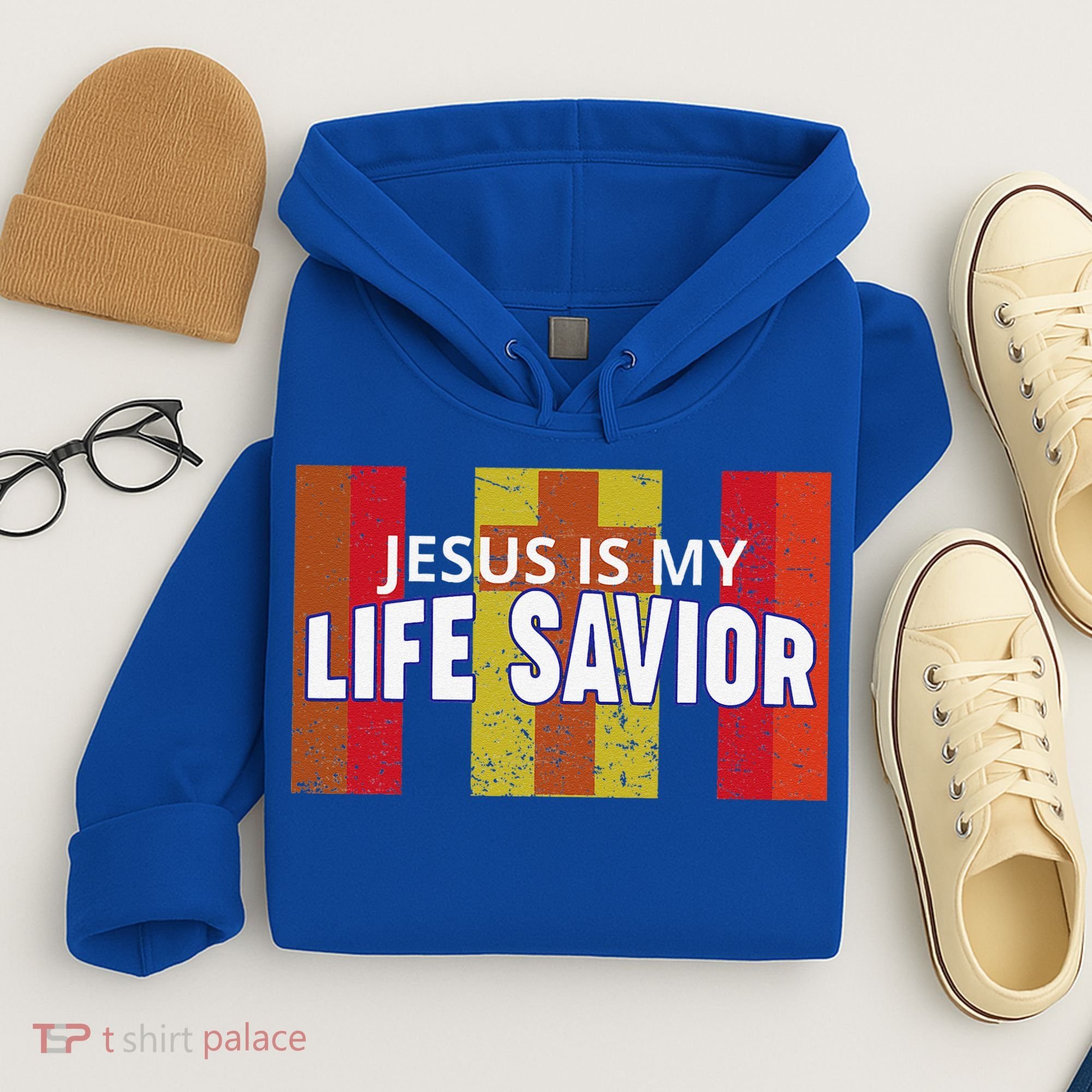 Jesus Is My Life Savior Green Hoodie