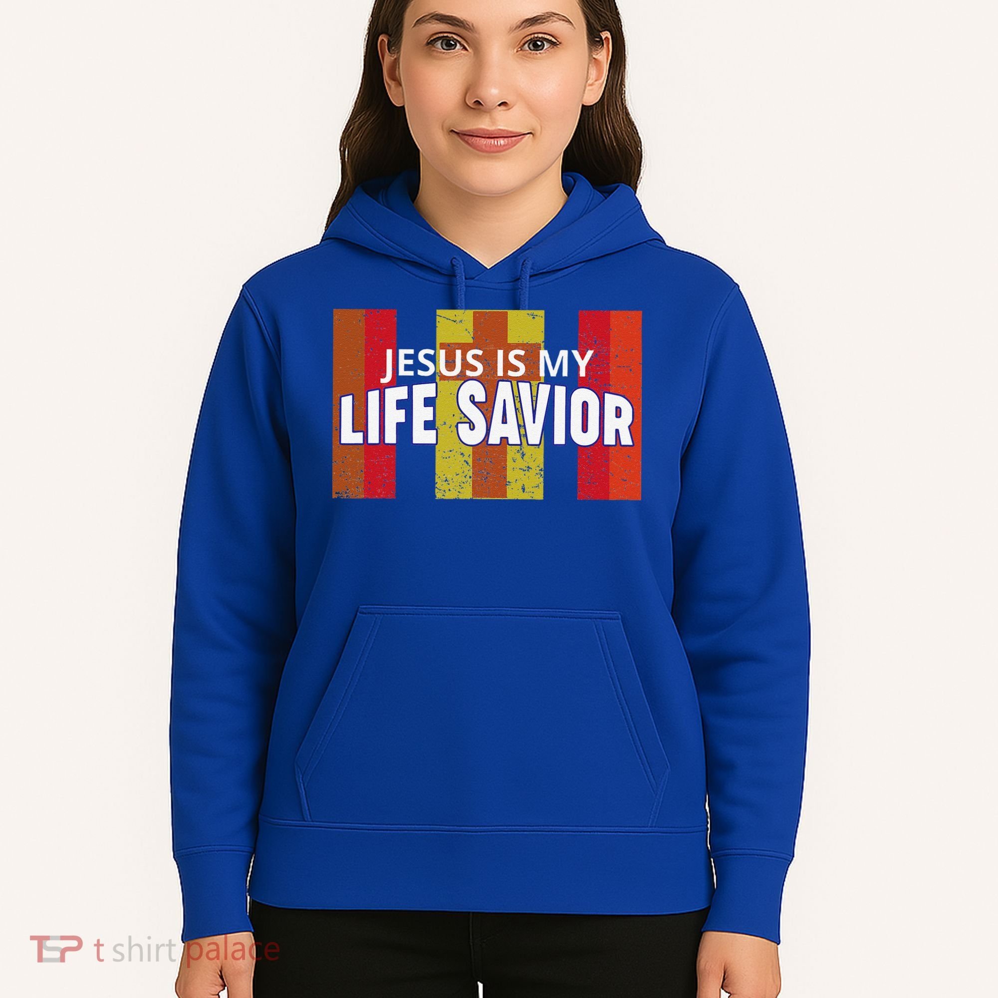Jesus Is My Life Savior Green Hoodie