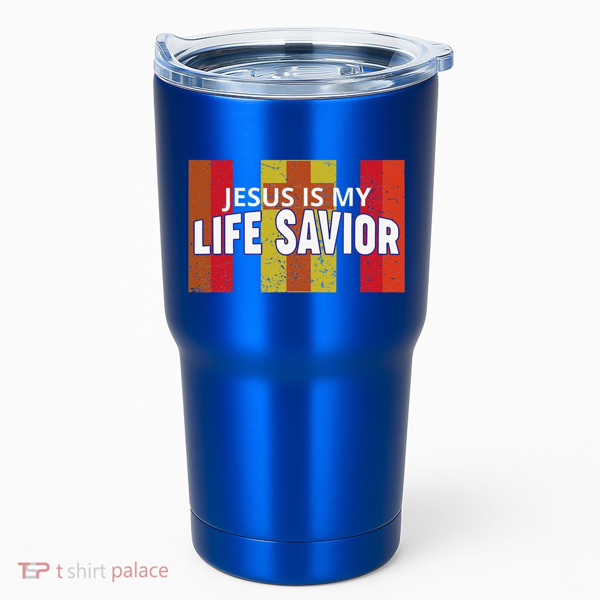 Jesus Is My Life Savior Green Tumbler