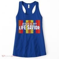 Jesus Is My Life Savior Green Women's Tank Top thumb 0
