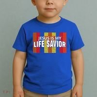 Jesus Is My Life Savior Green Toddler T-Shirt thumb 2