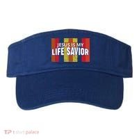 Jesus Is My Life Savior Green Visor thumb 0