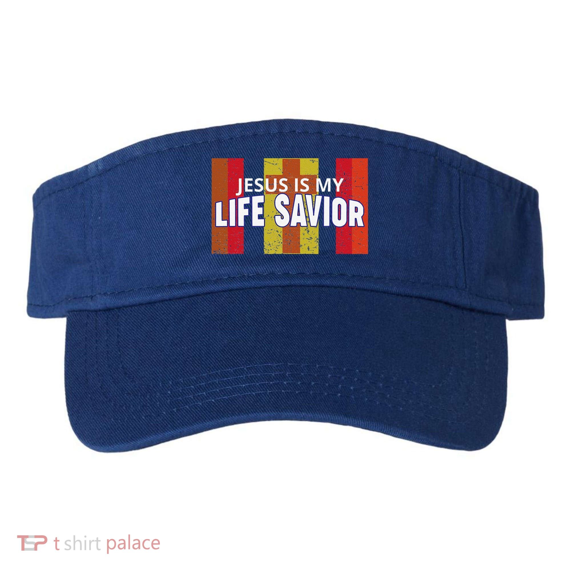 Jesus Is My Life Savior Green Visor