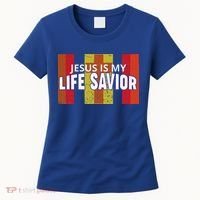 Jesus Is My Life Savior Green Women's T-Shirt thumb 0