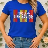 Jesus Is My Life Savior Green Women's T-Shirt thumb 2
