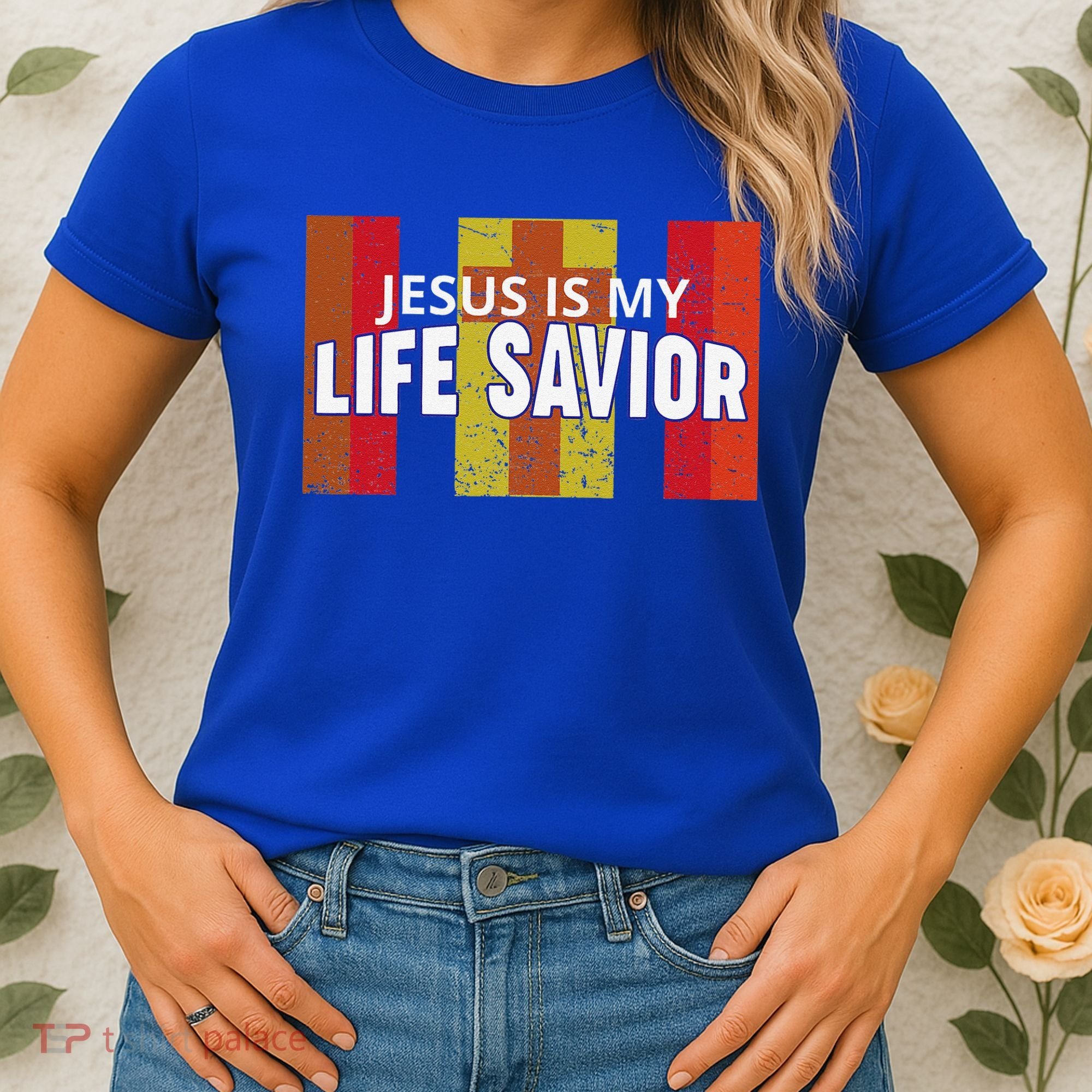 Jesus Is My Life Savior Green Women's T-Shirt
