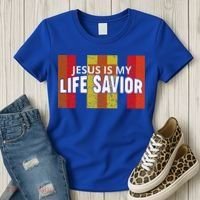 Jesus Is My Life Savior Green Women's T-Shirt thumb 3