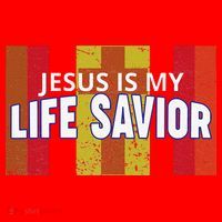 Jesus Is My Life Savior Green Santa Hat thumb 1