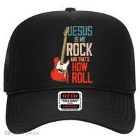 Jesus Is My Rock And That Is How I Roll Christian Hat thumb 0