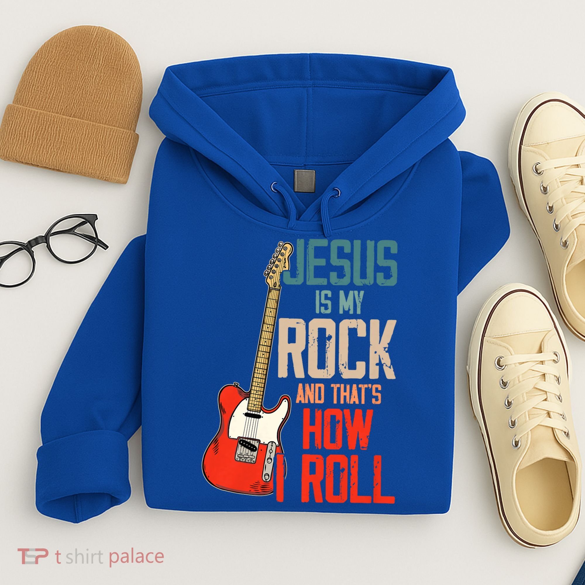 Jesus Is My Rock And That Is How I Roll Christian Hoodie