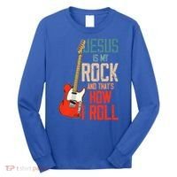 Jesus Is My Rock And That Is How I Roll Christian Long Sleeve Shirt thumb 0
