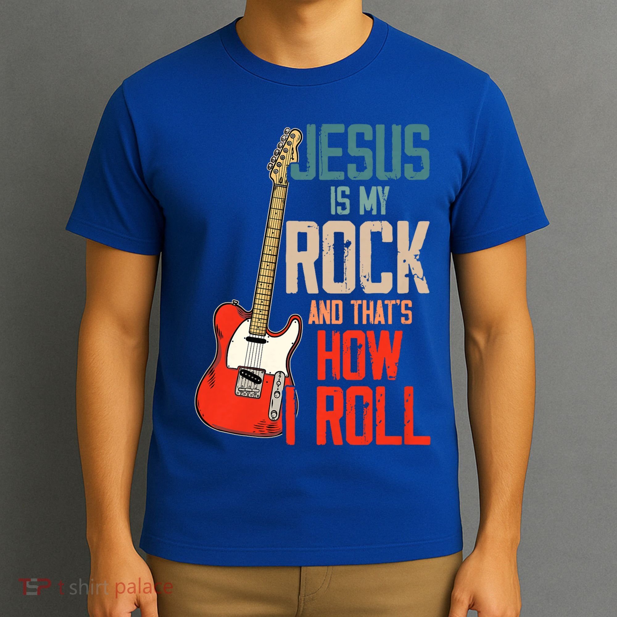 Jesus Is My Rock And That Is How I Roll Christian T-Shirt