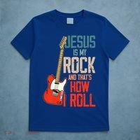 Jesus Is My Rock And That Is How I Roll Christian T-Shirt thumb 5