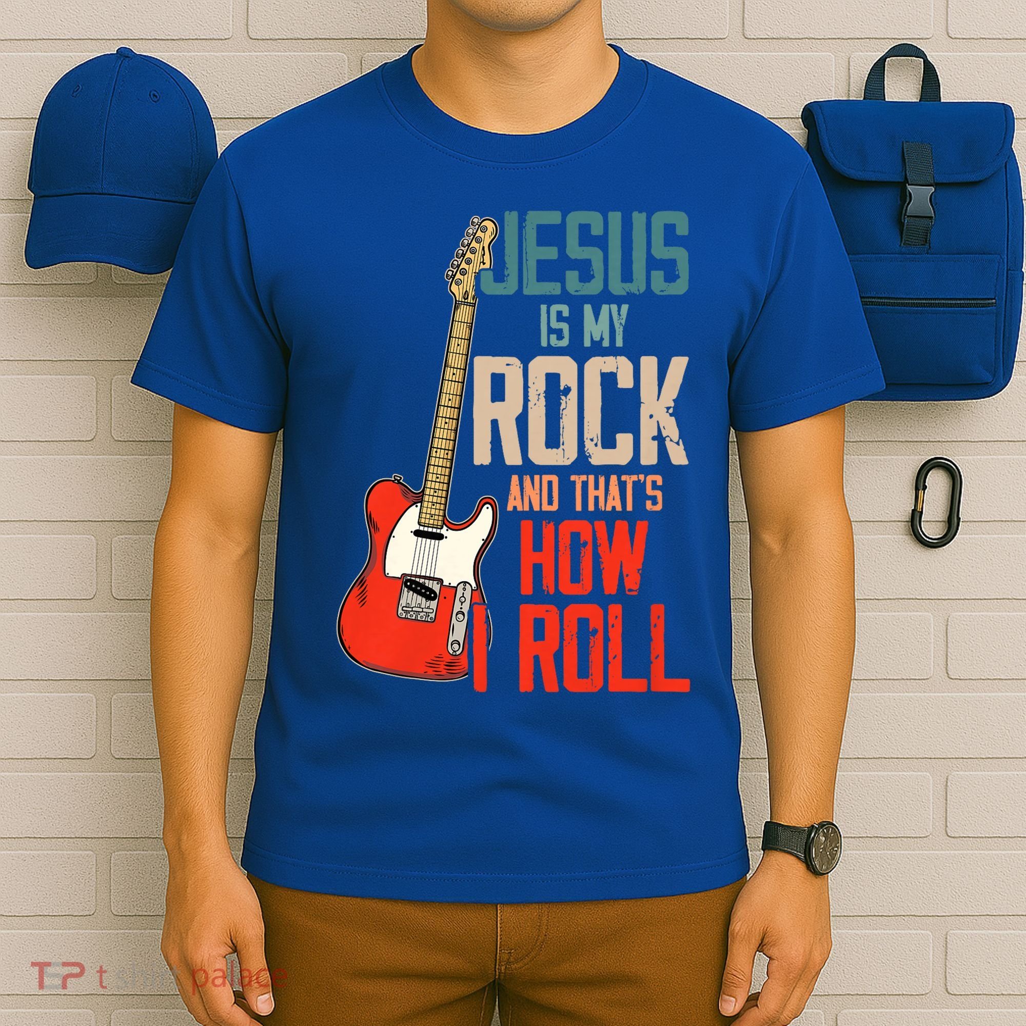 Jesus Is My Rock And That Is How I Roll Christian T-Shirt