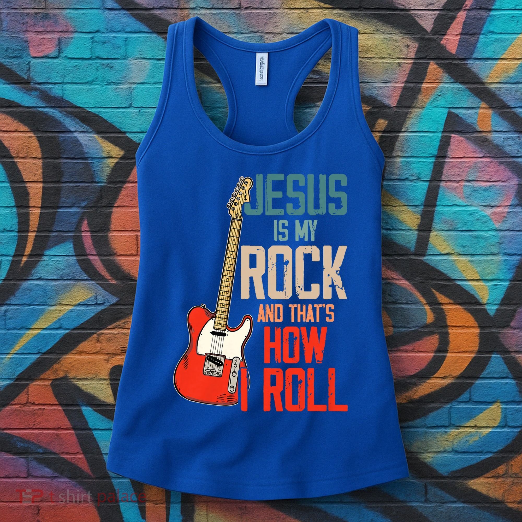 Jesus Is My Rock And That Is How I Roll Christian Women's Tank Top