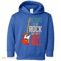 Jesus Is My Rock And That Is How I Roll Christian Toddler Hoodie thumb 0