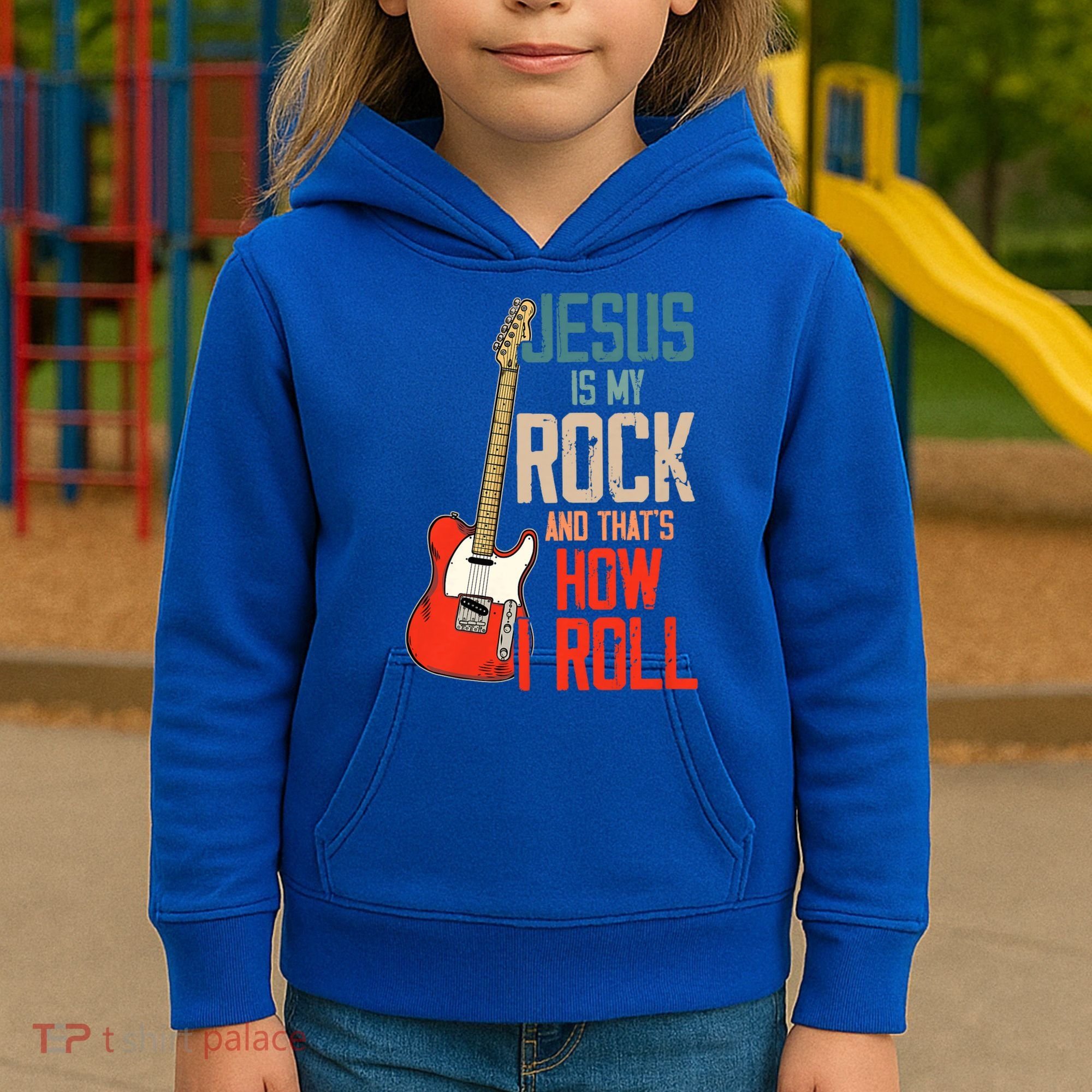 Jesus Is My Rock And That Is How I Roll Christian Kids Hoodie