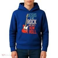 Jesus Is My Rock And That Is How I Roll Christian Kids Hoodie thumb 4