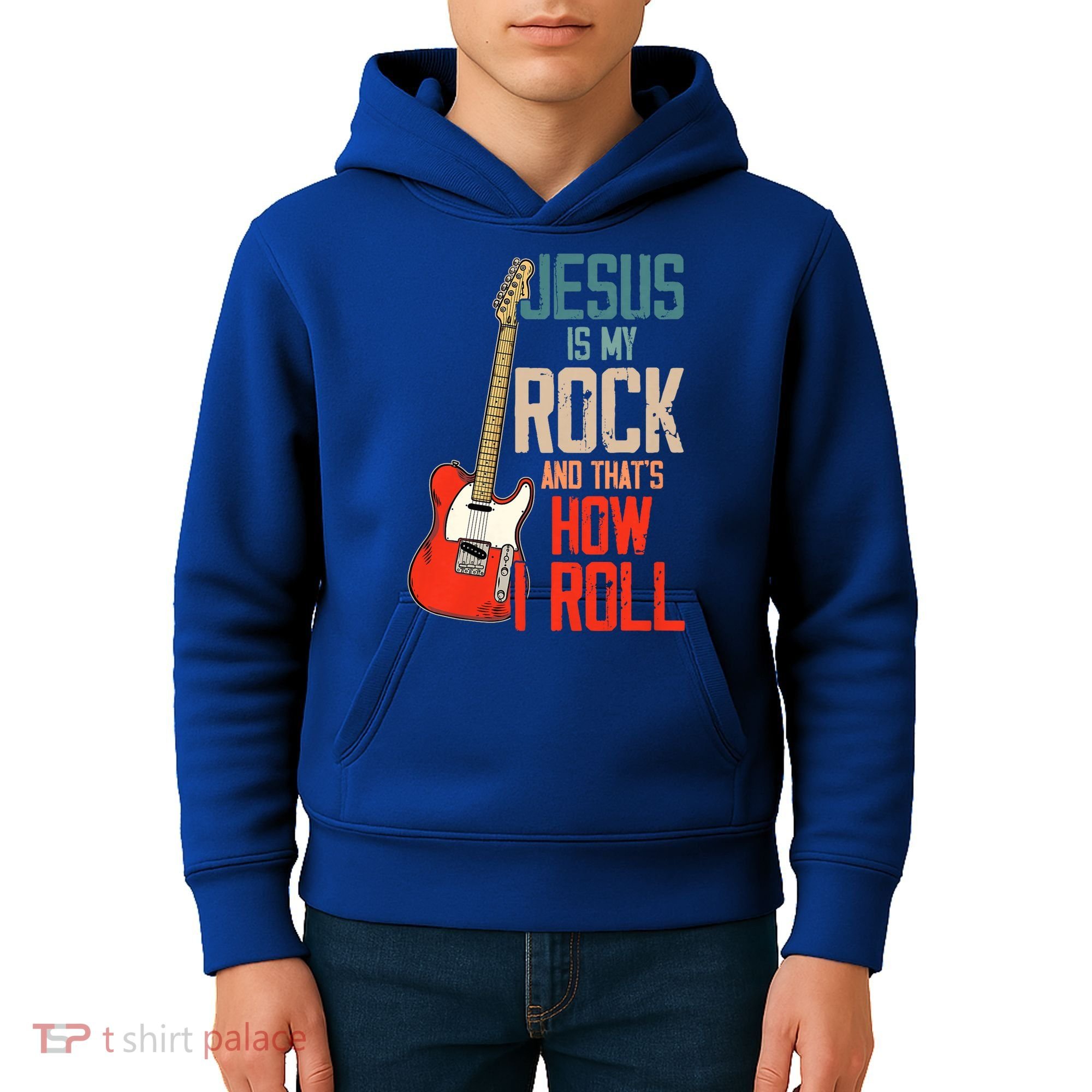 Jesus Is My Rock And That Is How I Roll Christian Kids Hoodie
