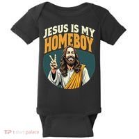 Jesus Is My Homeboy Baby Bodysuit thumb 0